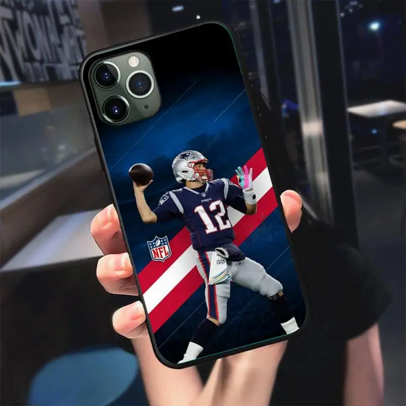 

Bag Case goat tb12 tom Brady Phone Case For iphone 7 8 plus x xr xs 11 12 mini pro max black soft nax fundas cover