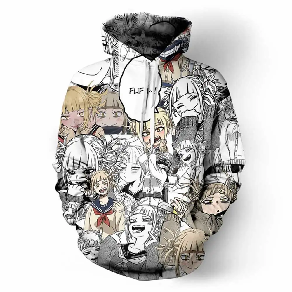 

Spring New Men's and Women's Hoodies Cartoon Animation 3D Printing Children's Fashion Round Neck Harajuku Coat