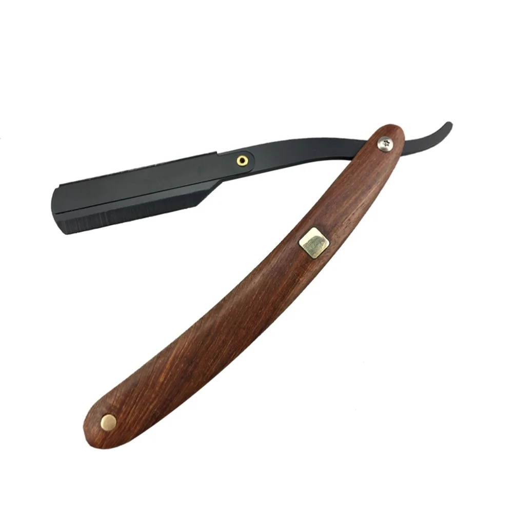 Стальные бритвы с прямой кромкой для парикмахеров ручное бритье складная