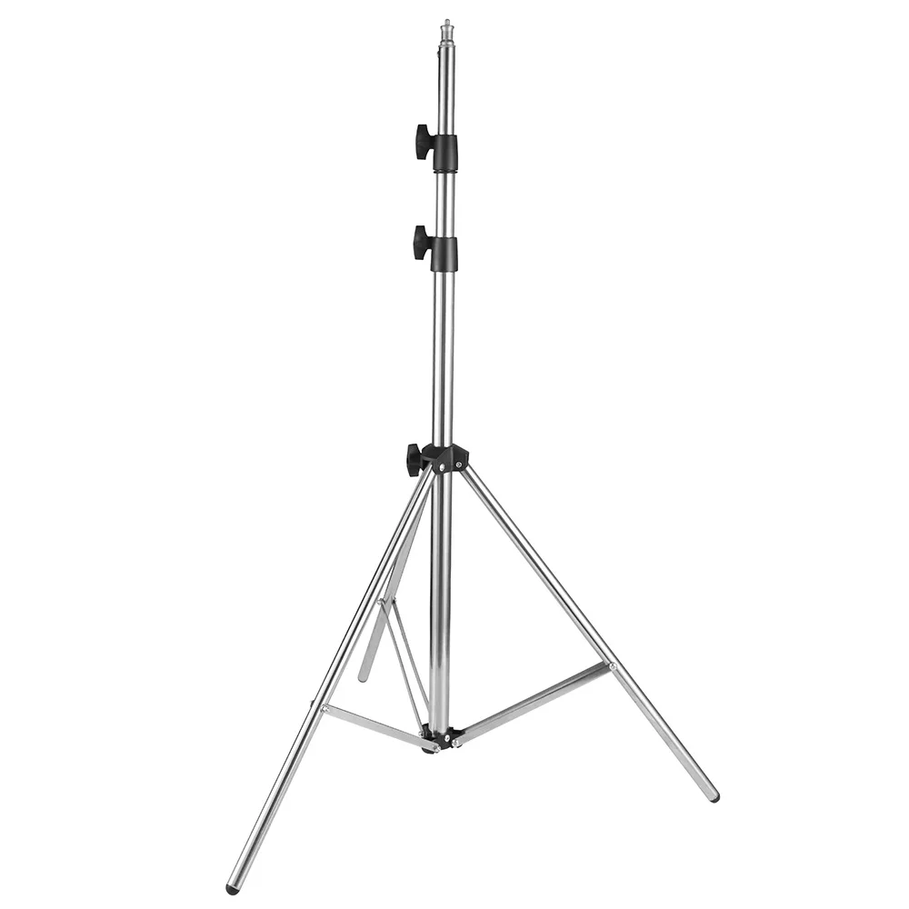 Stainless Steel Light Stand Silver, 79 inches/200 centimeters Foldable and Portable Heavy Duty Stand for Studio Softbox