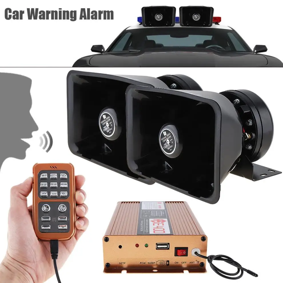 Автомобильный Предупреждение ющий сигнал полицейская сирена рупор