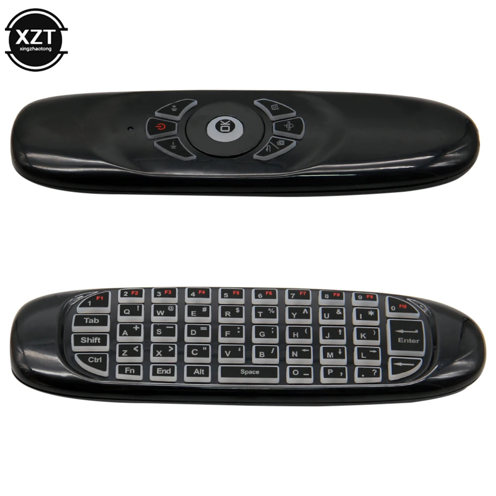 1Pcs New 2.4G RF Remote Control Air Mouse Wireless Keyboard Voice Backlight C120 for Android Smart TV Box | Электроника