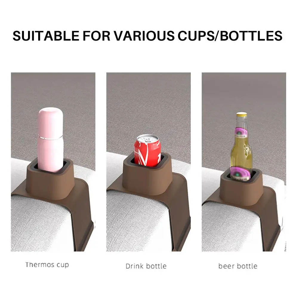 

Hot Sale Foldable Sofa Armrest Organizer Coaster Heat Insulation Lazy Tray Sofa Cup Holder For TV Remote Control Cellphone