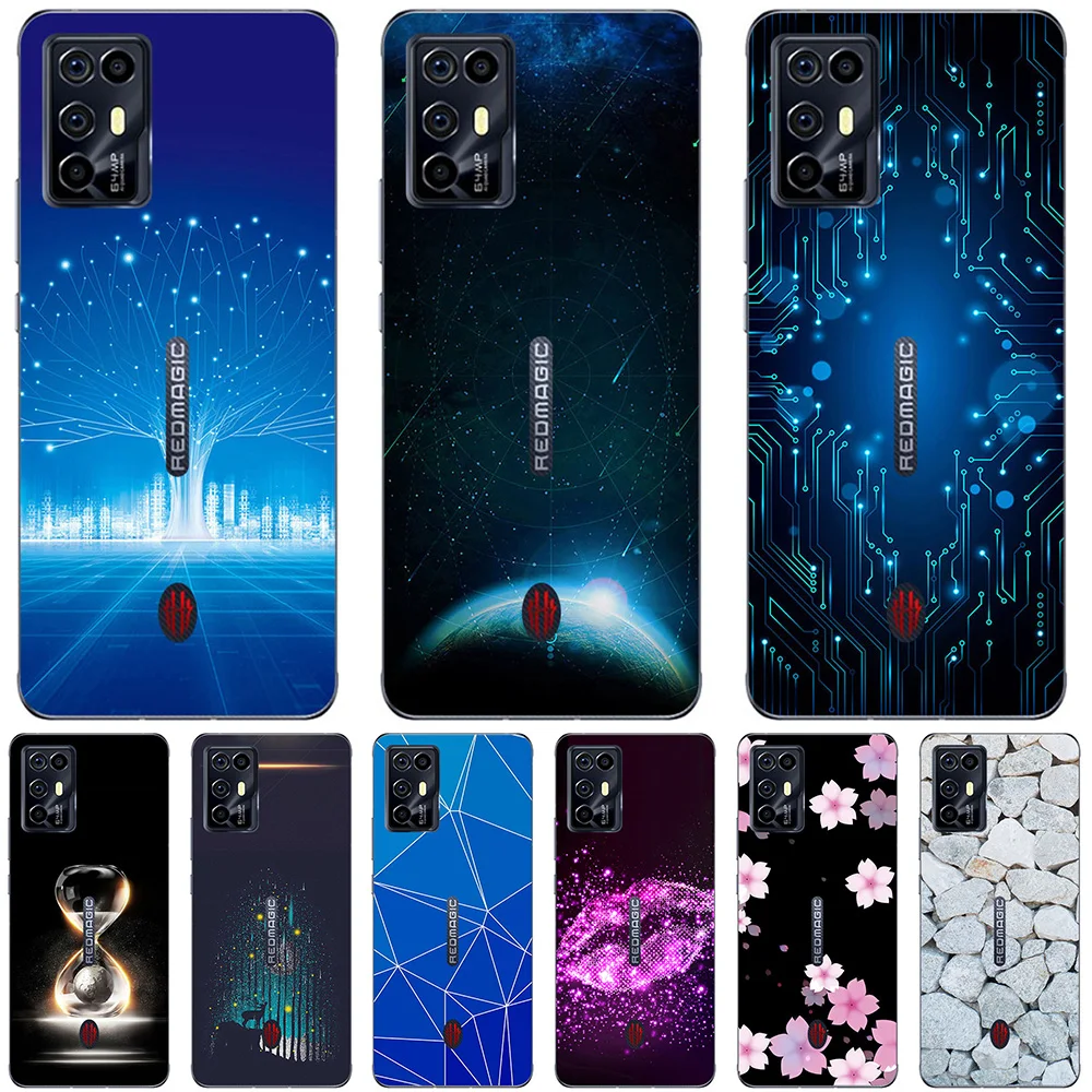 

Чехол-накладка для смартфонов ZTE Nubia Red Magic 6, 6 Pro, 6R, 2021, мягкий чехол для телефона, ТПУ