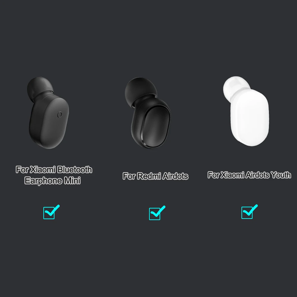 Силиконовые наушники-вкладыши аксессуары для Redmi Airdots Xiaomi Youth Mini беспроводные