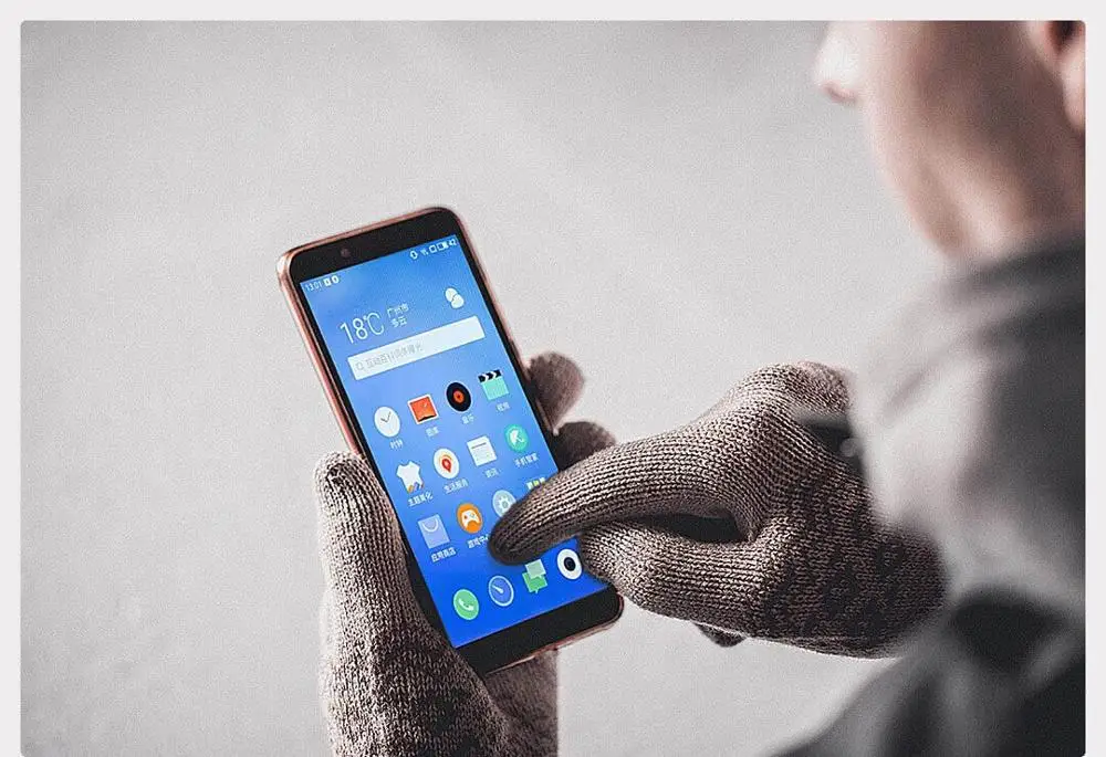 Оригинальные перчатки для сенсорного экрана Xiaomi FO зимние теплые шерстяные iphone