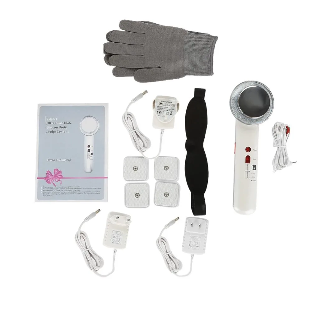 7 в 1 ультразвуковая кавитация EMS жира тела мышц похудение коррекция фигуры