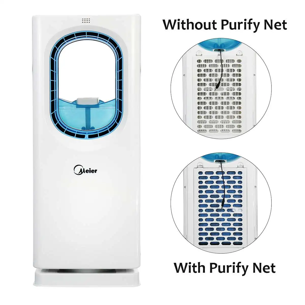 

220V Bladeless Air Conditioner 4 IN 1 Air cooler Fan Multi-function humidifier mosquito killer night light Timing With remoter