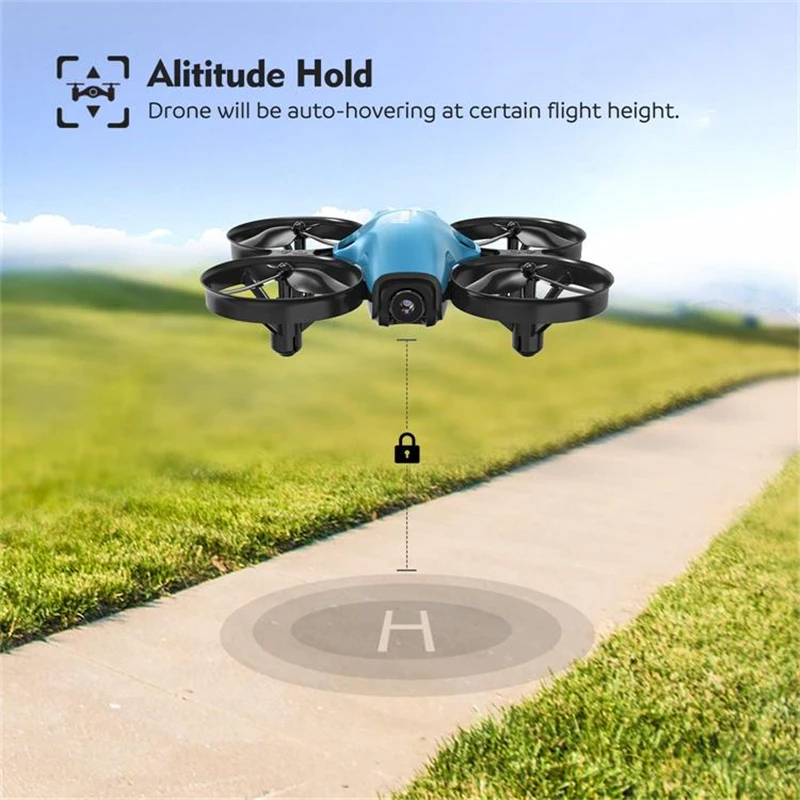 Potensic A30W маленький мини Дрон RC FPV Самолет с HD камерой Wifi селфи Квадрокоптер подарок