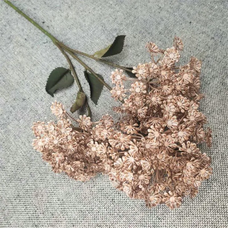 

7P Fake Wood Hydrangea (3 stems/piece) 30.31" Length Simulation Plastic Hydrangeas for Wedding Home Decorative Artificial Flower