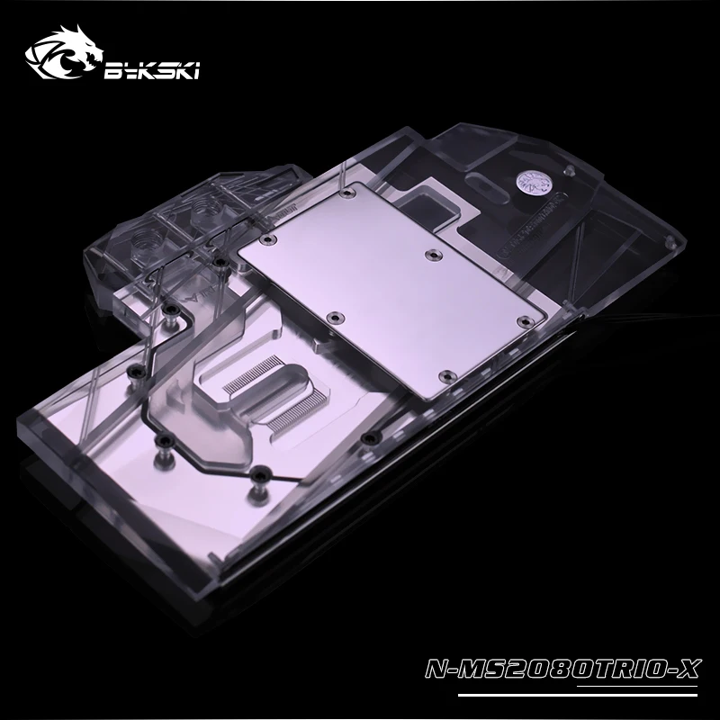 Bykski графический блок с полным покрытием для MSI RTX 2080 GAMING X TRIO графическая карта