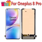 ЖК-дисплей AMOLED 6,51 дюйма для Oneplus 8 Pro8ProIN2023IN2020IN2025, дисплей с сенсорным экраном и дигитайзером в сборе, замена, оригинал