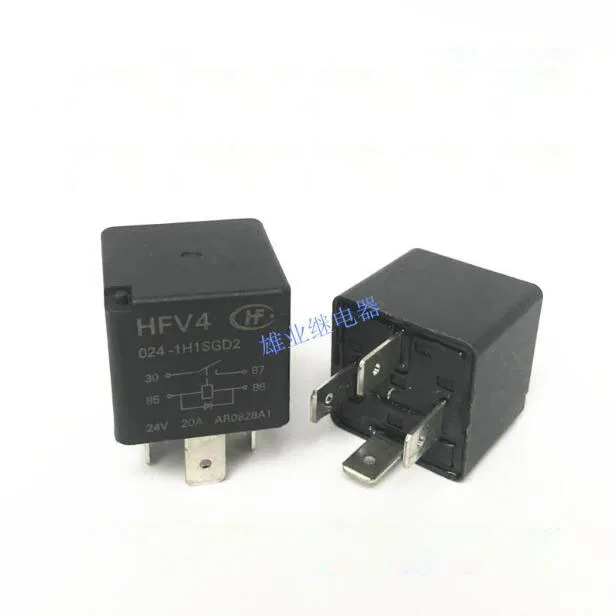 

Реле 24 В HFV4-024-1H1SGD2 HFV4 024-1H1SGD2 HFV40241H1SGD2 24VDC DC24V 24V 20A 4PIN