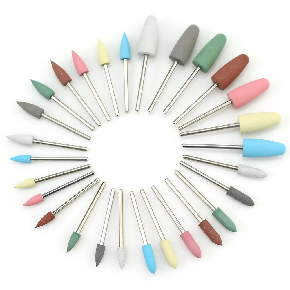 

Ysen Nail Art Rubber Silicone Milling Cutter Nail Drill Bit Machine Nail Art Accessories Nail Polisher Grinding Tool