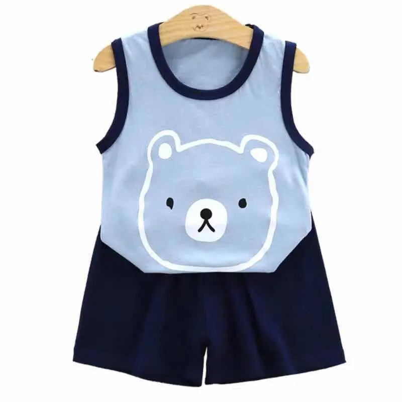 Летние комплекты одежды для детей 2020 год маленьких девочек с героями