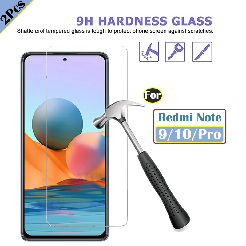

redmi note10 pro tempered glass for xiaomi redmi note 9 10 pro max screen protector on redmi note9s 10s not10pro protective film