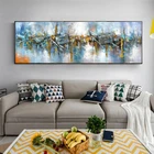 Современная живопись на холсте Абстрактная Настенная картина большого размера украшение для Гостиной картины на холсте Печать домашний декор