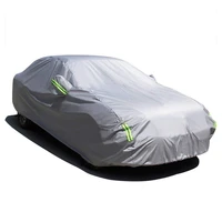 exterior uv protection windproof waterproof dustproof sandproof oxford cloth car cover with zipper door factory price