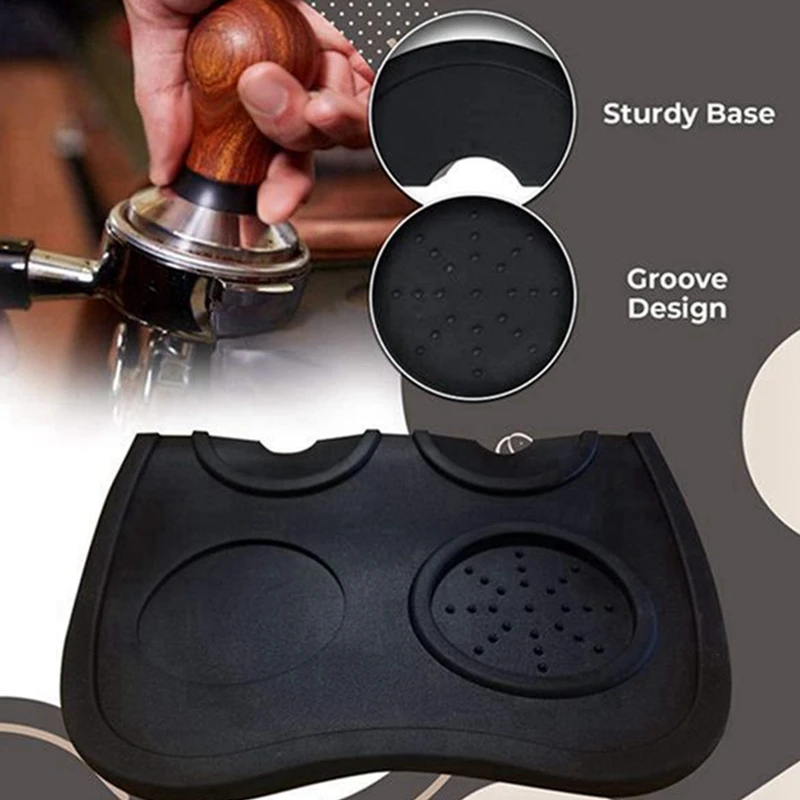 Коврик для темпера кофе высококачественный силиконовый резиновый угловой