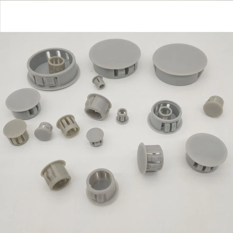 

100pcs Nylon plastic hole plug cover pipe cover gray color screw caps