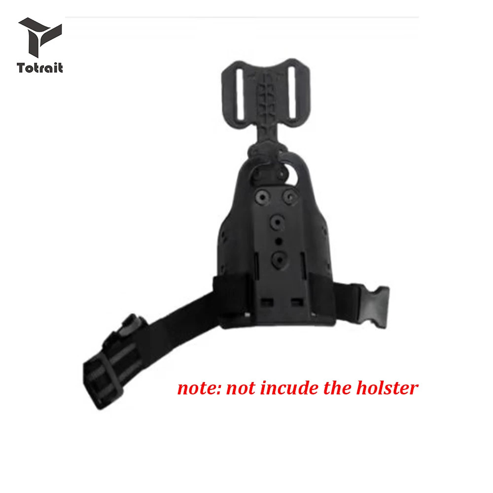 Тактическая кобура для ног с одним ремешком Черная Кобура DFA Drop Гибкий адаптер safa