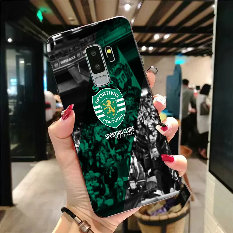 Чехол для телефона FC Sporting Clube de Portugal Samsung Galaxy S6 S7 Edge S8 S9 Plus A7 A5 A8 A9 J5 S5 DIY чехол мягкого
