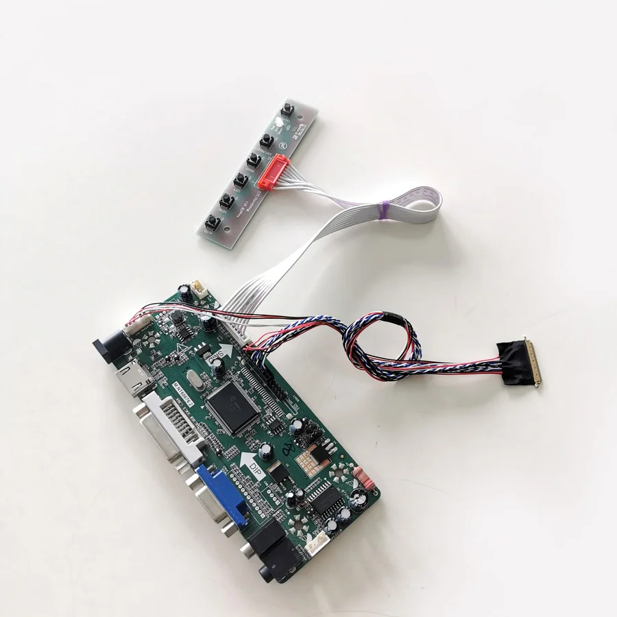 

Fit B156XTN02 B156XTN03 B156XTN04 LCD Panel 1366*768 LVDS 40Pins VGA DVI 15.6" WLED M.NT68676 Screen Controller Board Kit