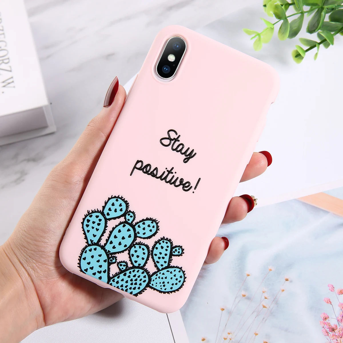 7704P Lovebay милый авокадо чехол для телефона в форме кактуса для iPhone 11 Pro XR X XS Max 7 8 6 6s Plus 5 5S SE волн Корона силиконовая Мягкая задняя крышка - Цвет: 7704P