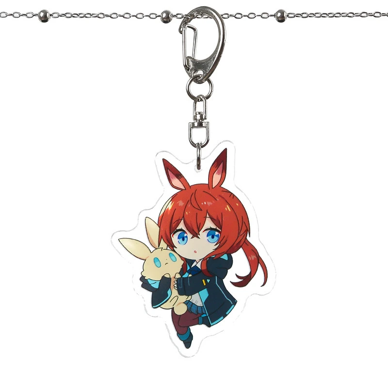

Cartoon Game Arknights Keychain Anime Figure Role Comic Decoration Acrylic Key Ring Car Bag Decoration Model Kids Gift Pendant