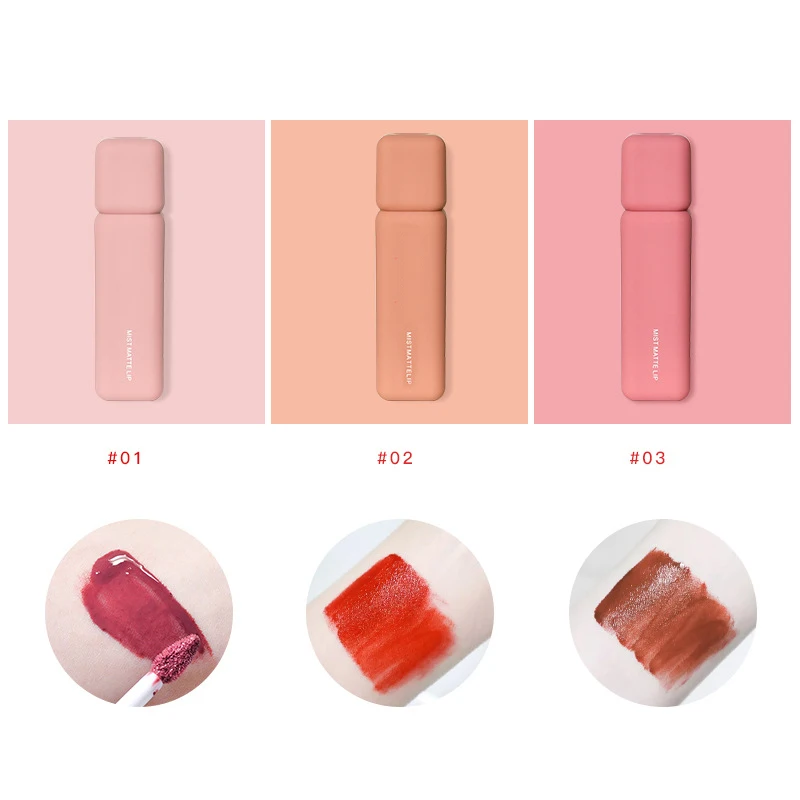 3 Colors/Set Velvet Matte Lip Glaze Long Lasting Waterproof Lipgloss Makeup Tool TY99 |