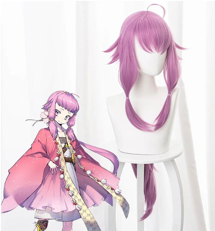 Touken Ranbu Online розовый парик для косплея устойчивые к воздействию тепла
