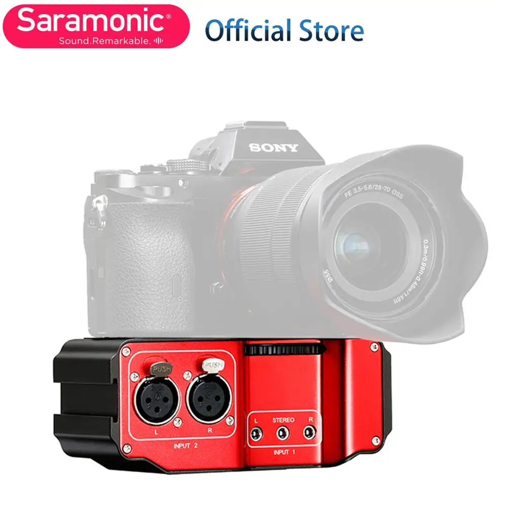 Saramonic SR PAX2 профессиональный аудио микшер с предусилитель 4 входного сигнала для