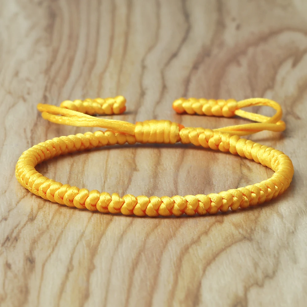 Плетеные браслеты из веревки 19 цветов тибетский плетеный браслет дружбы ручной