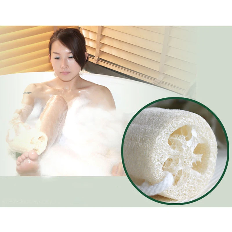 Bath Shower Sponge Natural Loofah Luffa Loofa for Spa Body Scrubber Horniness Remover Bathing Massage Household Cleaning Brushes | Дом и сад