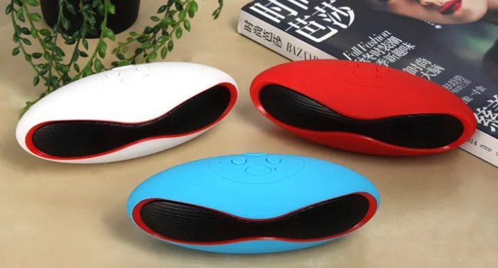Мини динамик Bluetooth для TF FM маленький регби USB портативный беспроводной 3D стерео