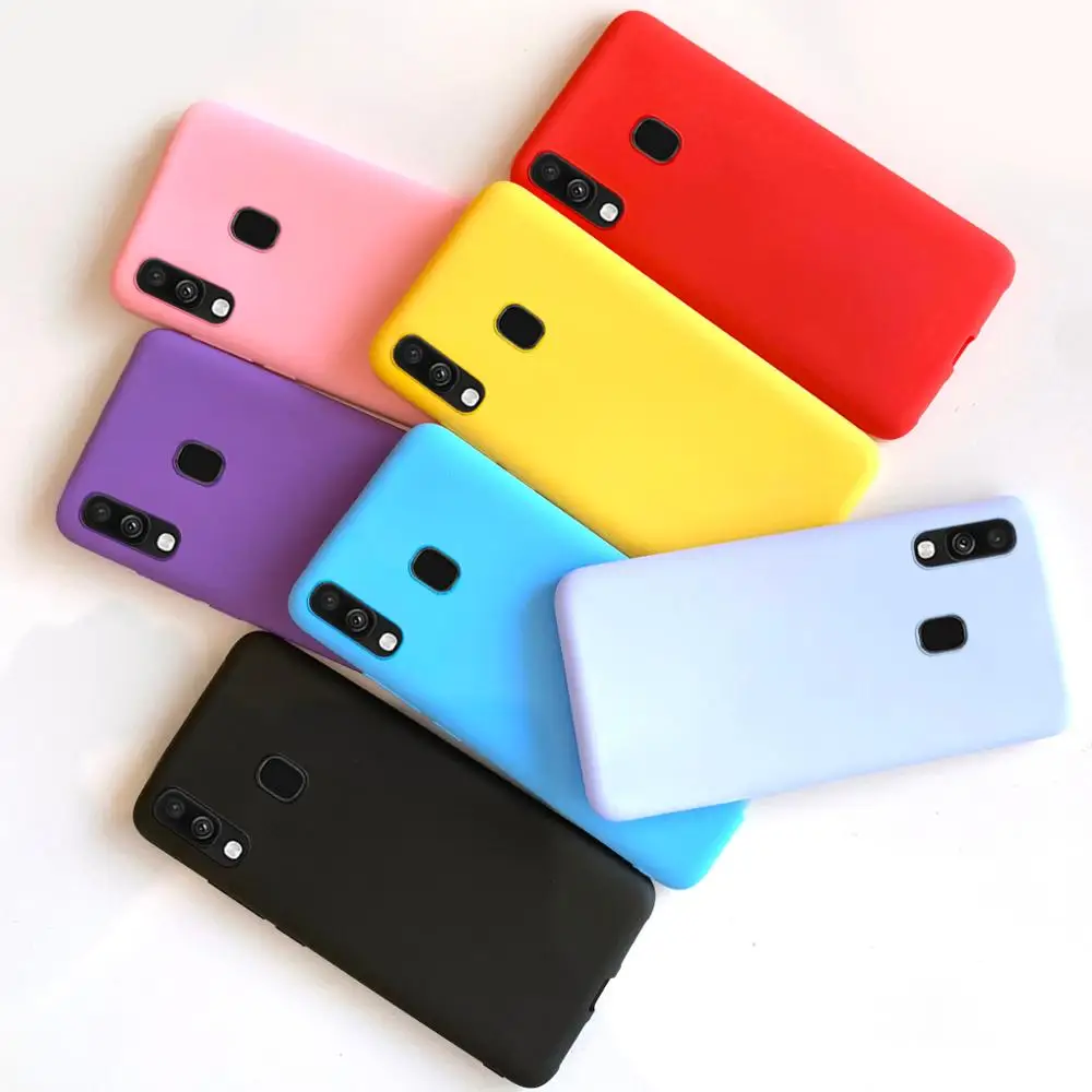 Чехол для Samsung Galaxy A20 A20e A20S силиконовый матовый|Бамперы| |