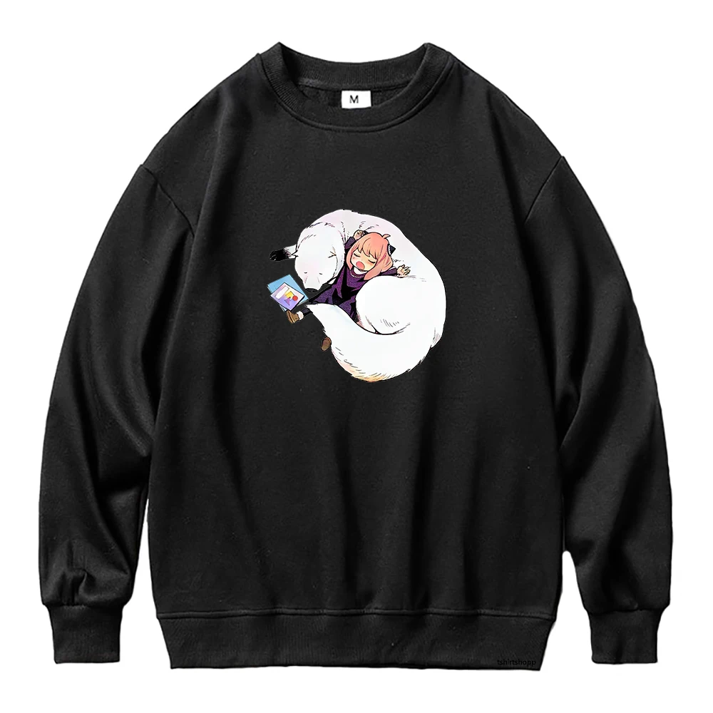 

SPY x FAMILY Hoodie Women Anime Anya Forger Loose Hoodies Woman Manga Loid Hoody Kawaii Fleece Crew Neck Pullover Sweatshirts