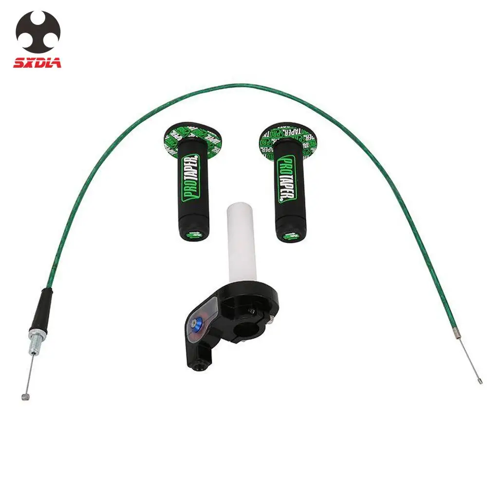 

Motorcycle Grips With 1/4 Quick Turn Throttle Settle 950MM Throttle Cable For Handlebar Dirt Pit Bike Motocross Parts