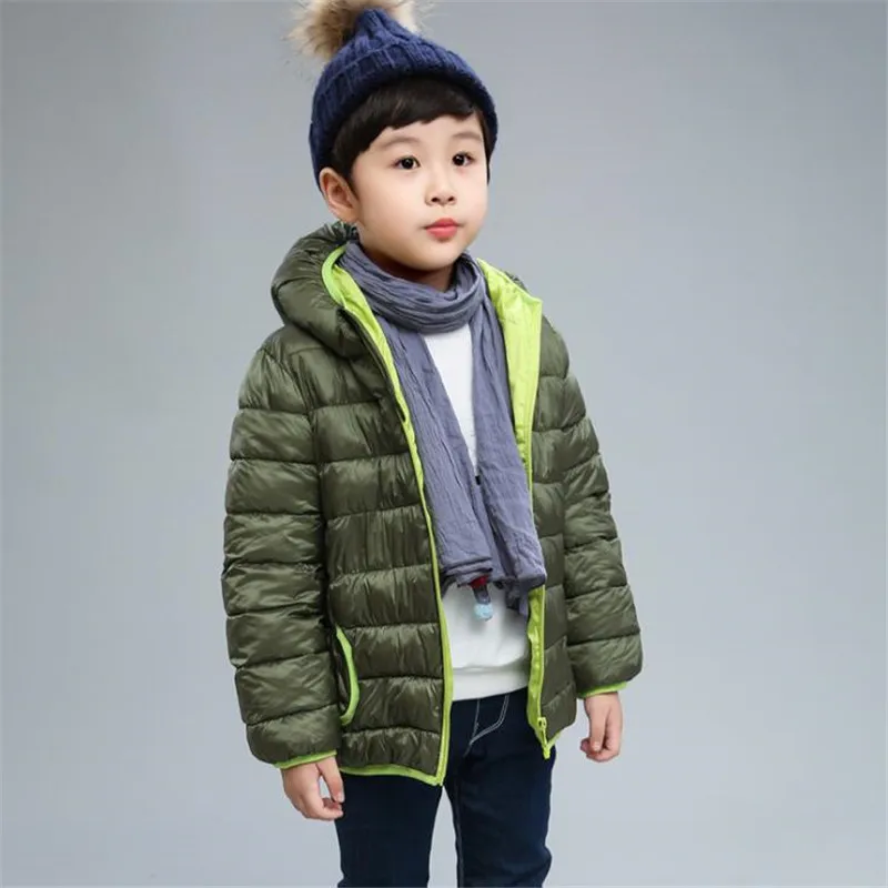 Детская зимняя одежда с капюшоном хлопковое пальто для новорожденных теплое