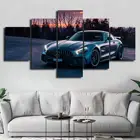 5 шт., декоративные картины AMG Super Car на холсте, без рамки