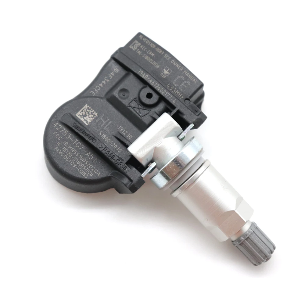 XUAN TPMS датчик давления в шинах 42753 TG7 A51 для Honda Pilot RIDGELINE ACURA NSX 3.5L 2016 2019 433 МГц T6N