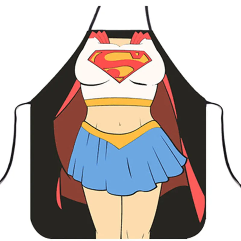 Креативный фартук на заказ нано водонепроницаемый Бэтмен Супермен Зеленый