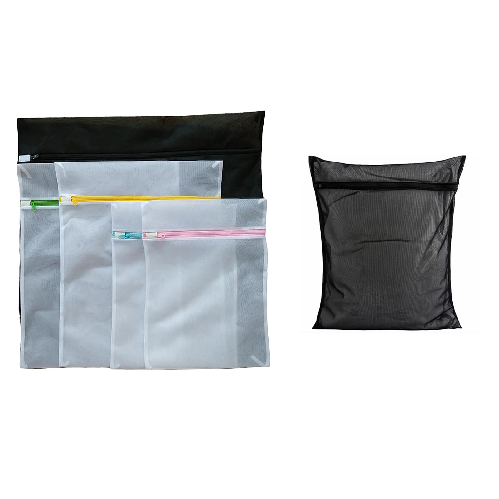 

5 шт мульти-Размеры прочные сетчатые мешки для стирки с застежкой-молнией стирка женских бюстгальтеров сумки тканевый мешок для стирки, дор...