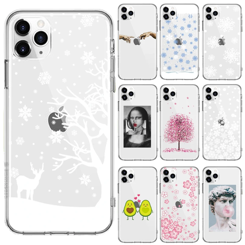 11Pro Мягкий силиконовый чехол для Apple iPhone 8 8 Plus X XS Чехлы для MAX XR iPhone8 Оболочка год Рождество лучший модный подарок