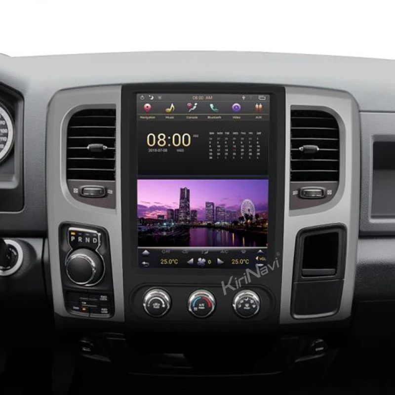 Автомагнитола KiriNavi в стиле Tesla 12 1 дюйма Android 9 0 для Dodge Ram 1500 GPS навигация