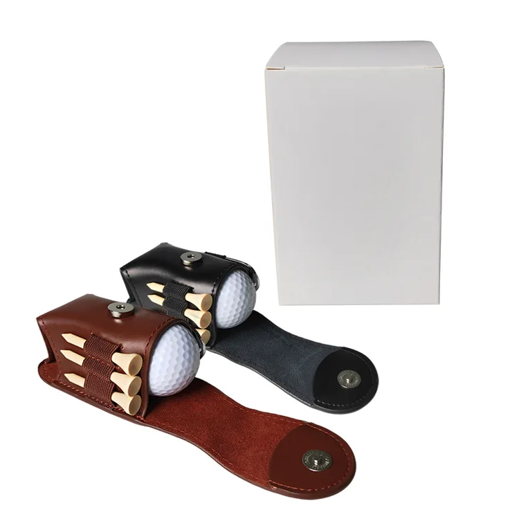 Мини-сумка для гольфа из искусственной кожи с зажимом