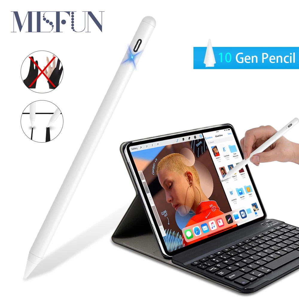 Карандаш для ipad с отклонением от ладони Apple pencil 2018 и 2020 iPad (6 го/7 го поколения)/Air (3