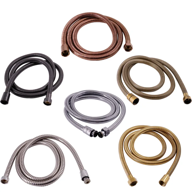 

Water Hose Pipe Hand Shower Sprinkler Stainless Steel Shower Hose Dual Nozzle Cold Water Bidet Non Electric Ajustable 1.5 Meter