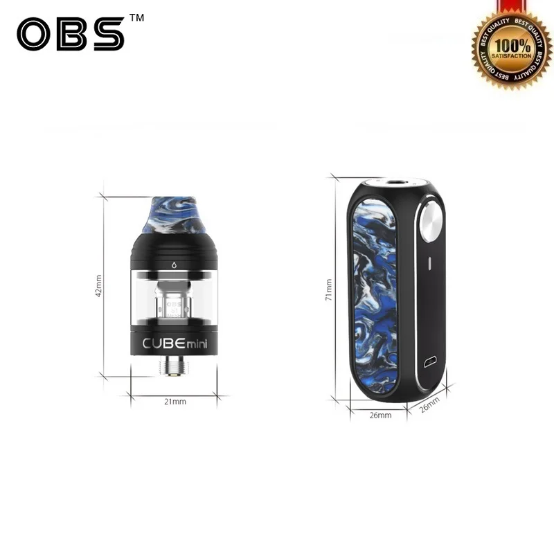 Оригинальный стартовый набор OBS Cube Mini аккумулятор 1500 мА · ч с баком для вейпа 3 мл