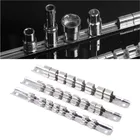 Держатель для розеток 14 дюйма, 38 дюйма, 12 дюйма, с 16 зажимами на рейке, органайзер для хранения инструментов